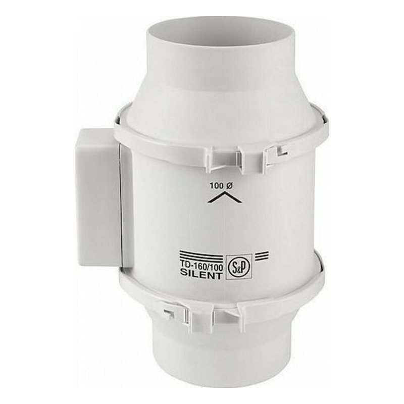 xlarge_20201221092547_s_p_silent_td_160_100n S&P Εξαεριστήρας Αεραγωγών Silent TD-160/100N Διαμέτρου 100mm - Image 1